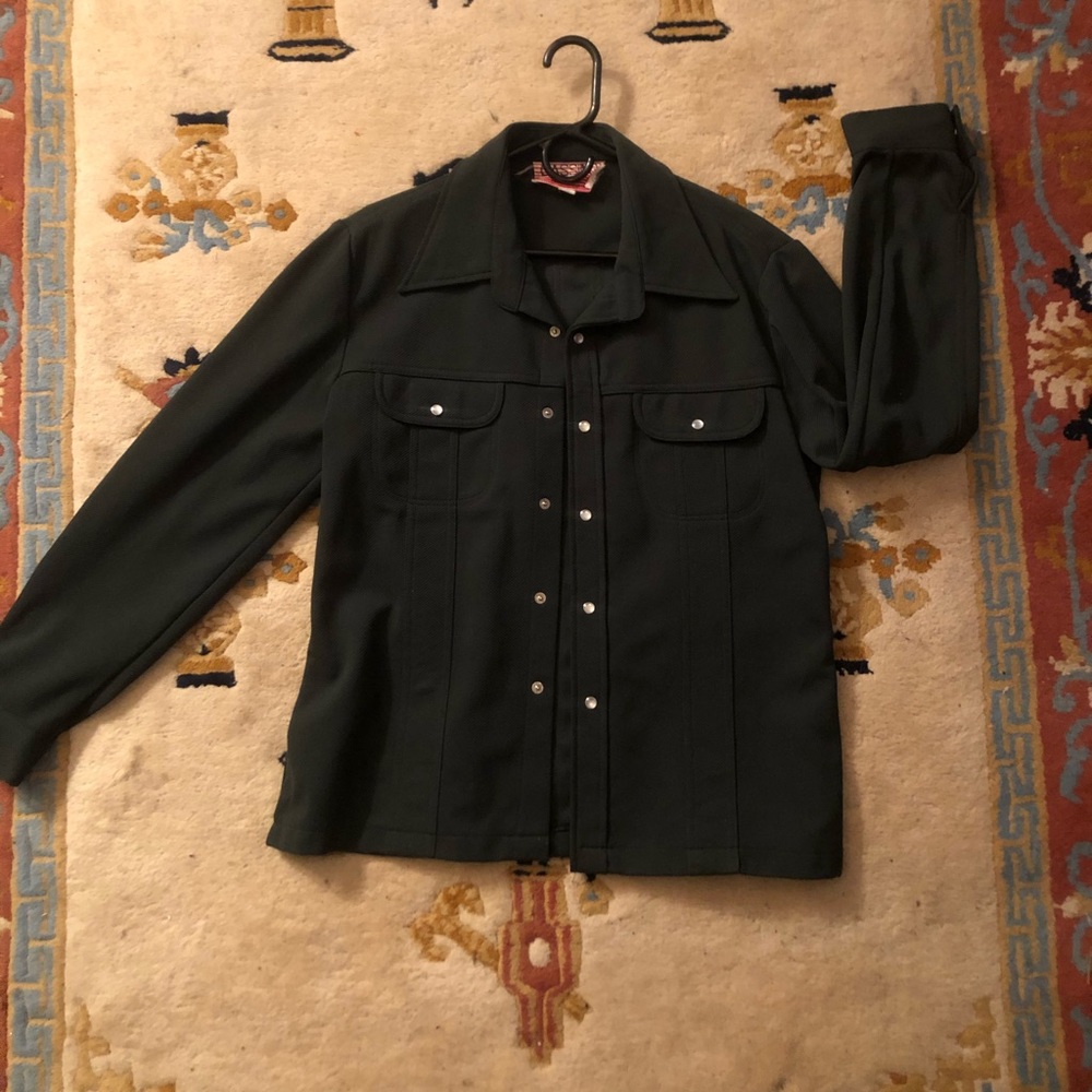 Vintage 70s jacket Dark green L